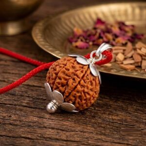 Natural 5 Mukhi Rudraksha Locket – Peace, Positivity & Protection